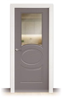 Puerta Maciza Combilac P620 V1 de Interior Lacada Gris Platino