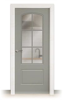 Puerta Maciza Combilac P-72 V6 de Interior Lacada Gris Señales