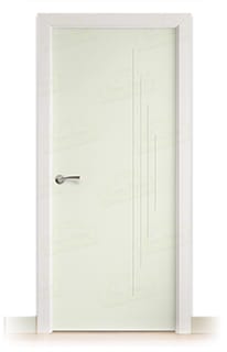 Puerta Maciza Combilac PL-1100 de Interior Lacada Blanco Grisáceo