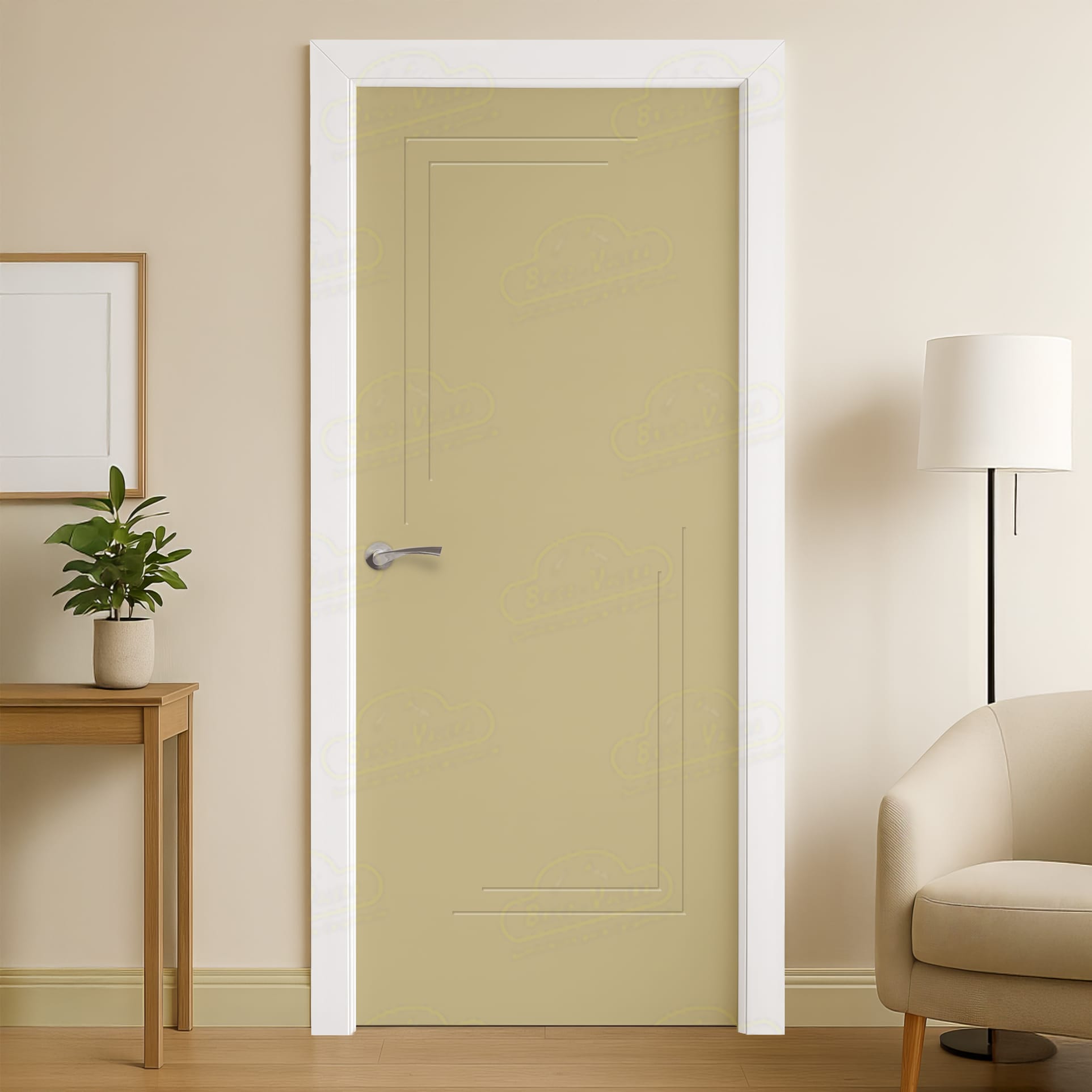 Puerta Maciza Combilac PL-1400 de Interior Lacada Beige