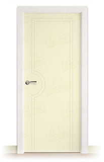Puerta Maciza Combilac PL-1600 de Interior Lacada Blanco Perla