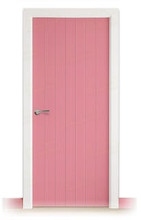 Puerta Maciza Combilac PL-3500 de Interior Lacada Rosa Claro