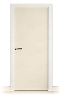 Puerta Maciza Combilac PL1 de Interior Lacada Blanco Crema
