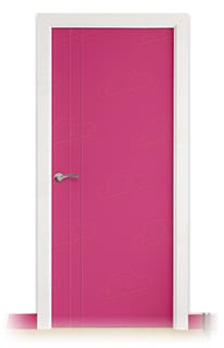 Puerta Maciza Combilac PV2 de Interior Lacada Magenta Tele
