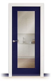 Puerta Maciza Combilac PV200 V1 de Interior Lacada Azul Ultramar