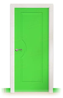 Puerta Maciza Combilac Royal de Interior Lacada Verde Puro