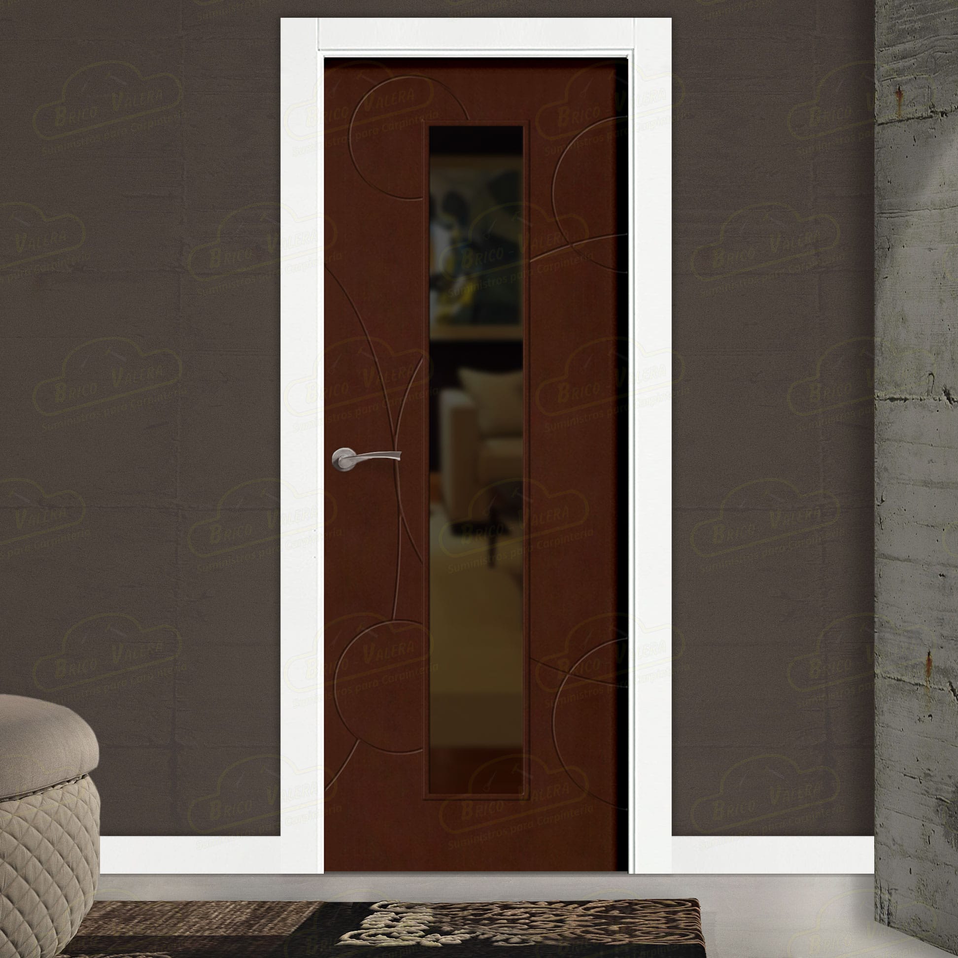 Puerta Premium UNIVERSO-V1C Combilac Lacada de Interior en Block (Maciza)