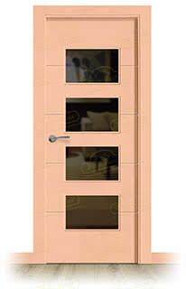 Puerta Premium PVT5-BV4 Lacada Pantone 2024 de Interior en Block (Maciza)
