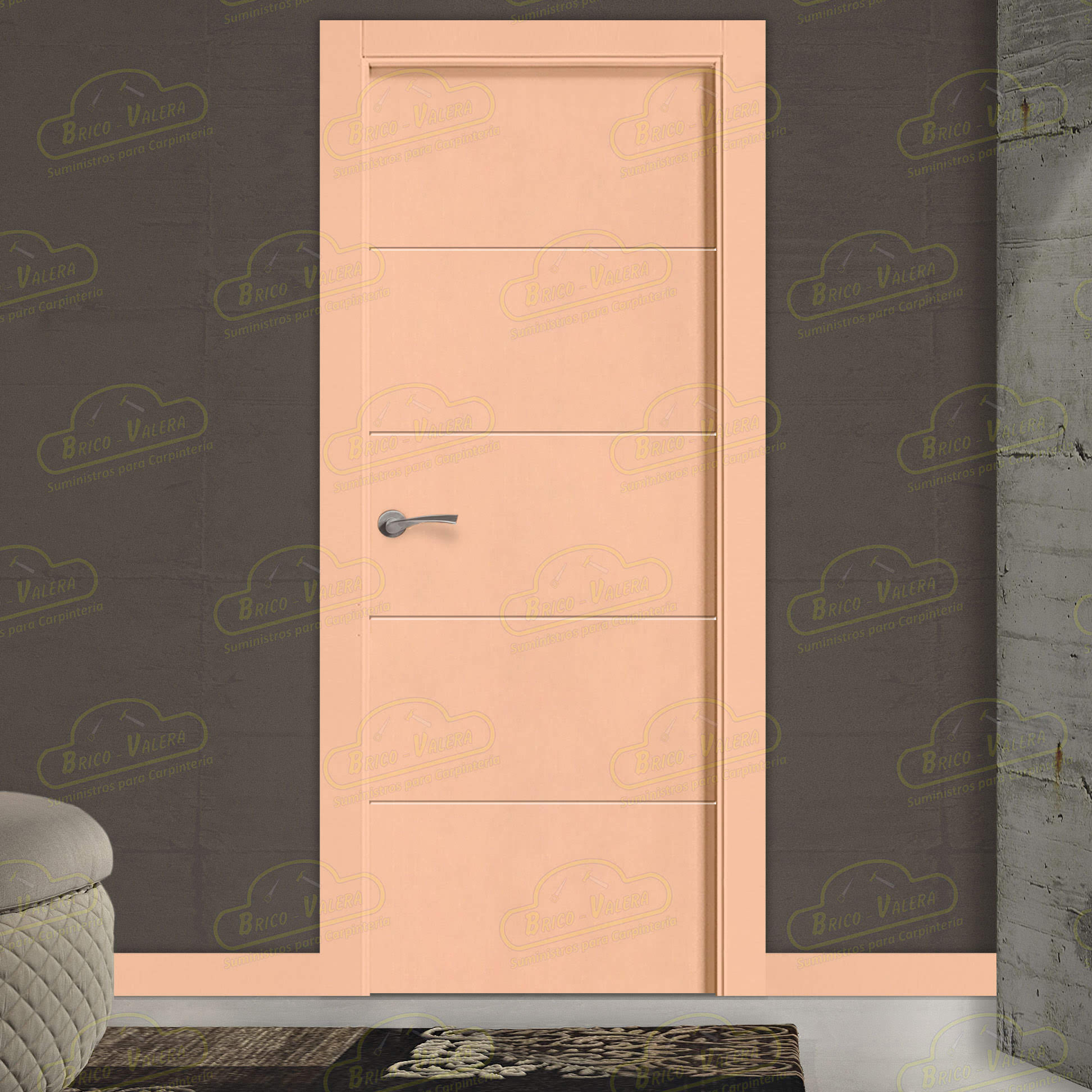 Puerta Premium PVT5 Lacada Pantone 2024 de Interior en Block (Maciza)