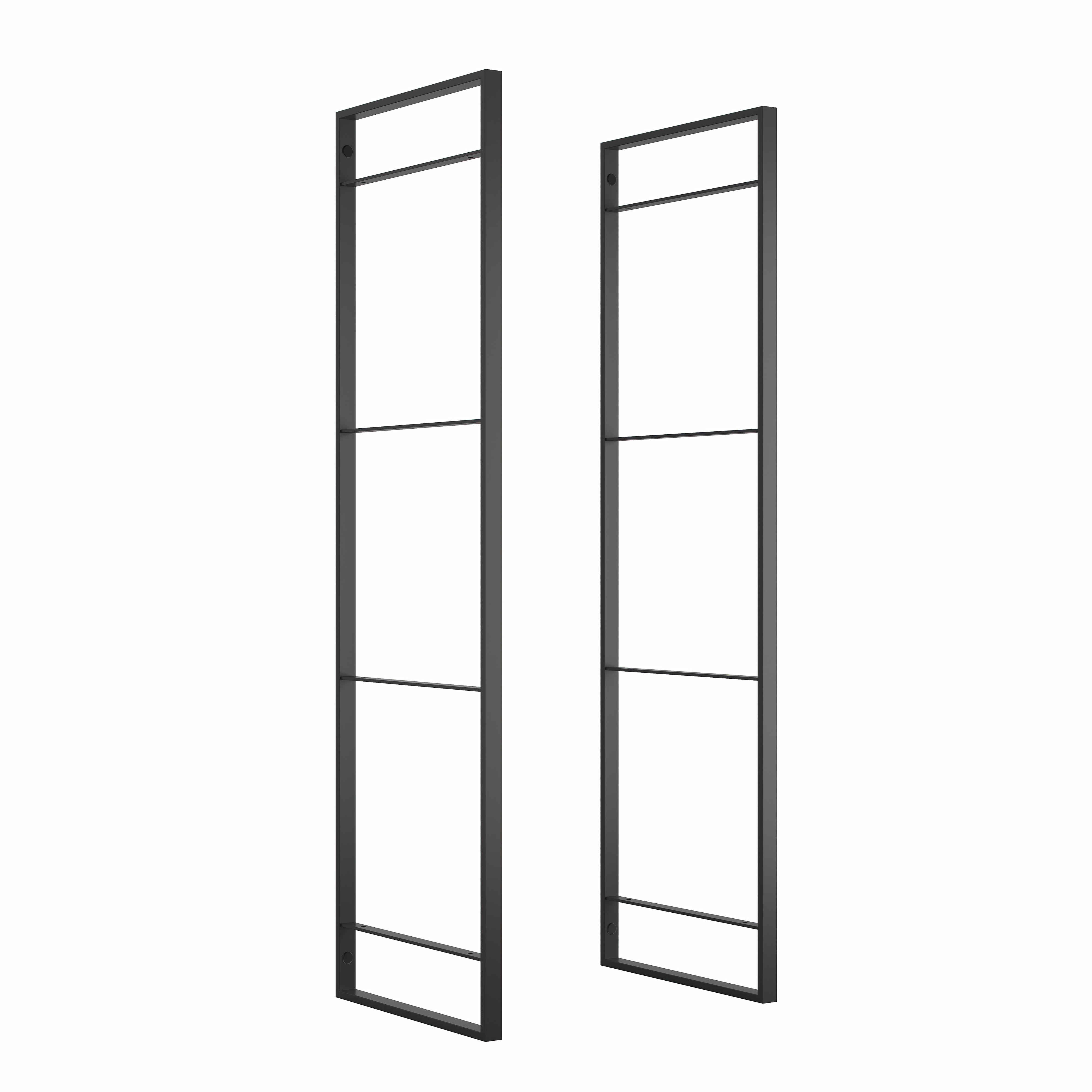 Estructura para estantería Lader, 1150, Pintado negro, Acero