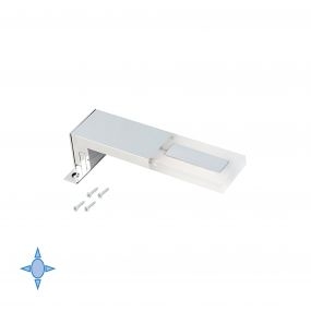 Aplique LED para espejo de baño Sagitarius 40 mm (AC 230V 50Hz), 5 W, Cromado, Plástico y Aluminio
