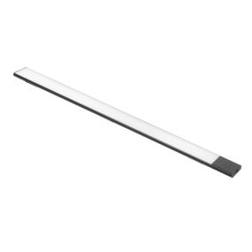 Aplique LED recargable por USB Kaus Black con sensor táctil de proximidad, L600mm, Plástico y Aluminio, Pintado negro