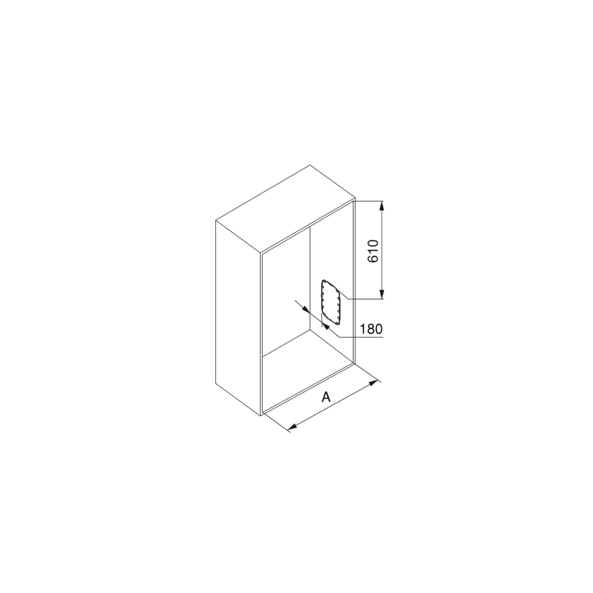 Colgador abatible para armario Sling, 830 - 1150, Cromado, Acero y Plástico