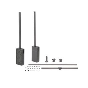 Colgador abatible para armario Sway, ancho regulable 600 - 830mm, Acero, Aluminio y Plástico, Pintado Titanio