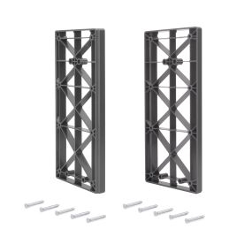 Suplemento lateral para colgador abatible para armario Sway, Plástico, Titanio