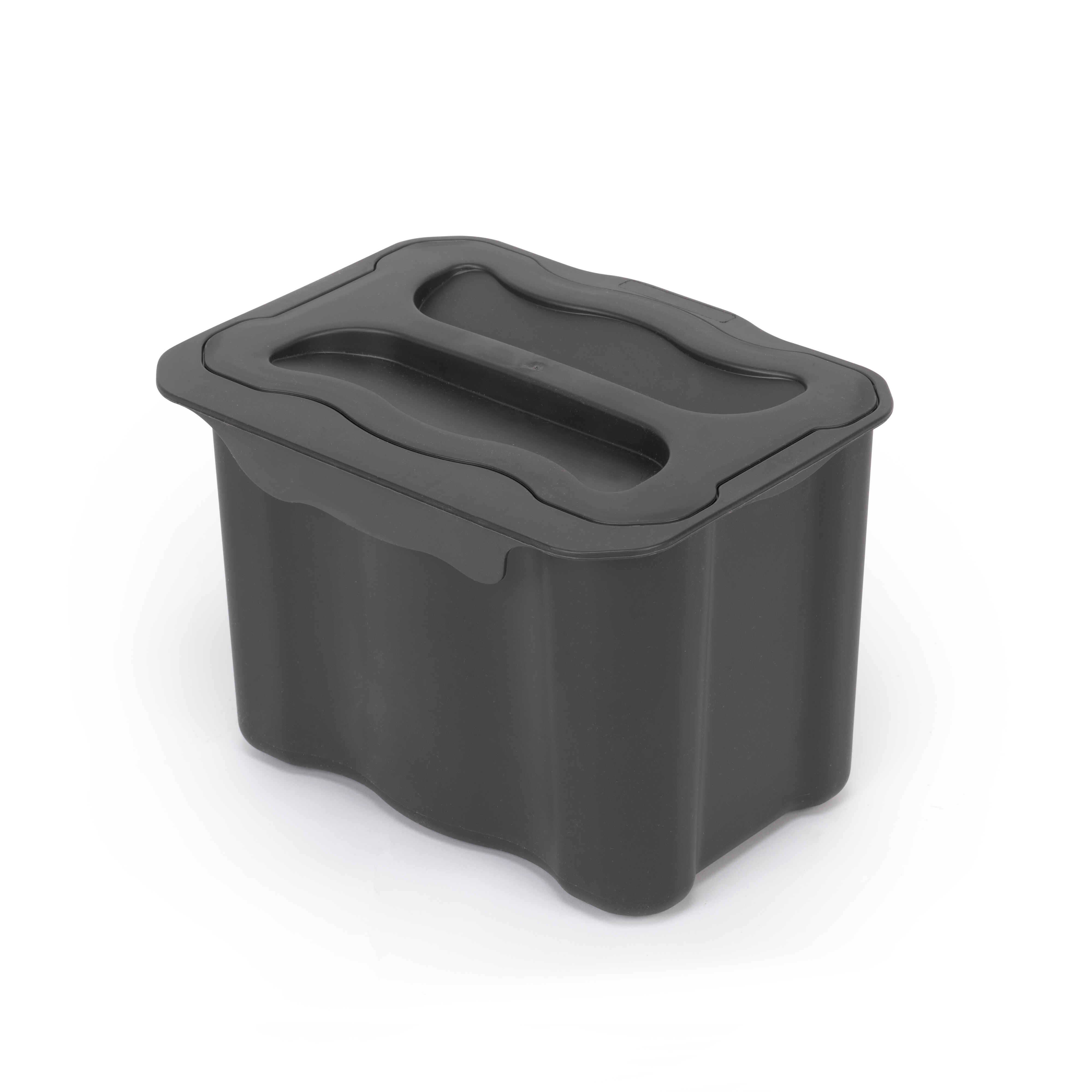 Contenedor de reciclaje auxiliar Recycle de 5 L para cocina, Plástico gris antracita, Plástico, 1 un
