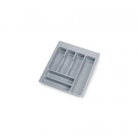 Cubertero Optima para cajón Universal, 450, Plástico gris, Plástico