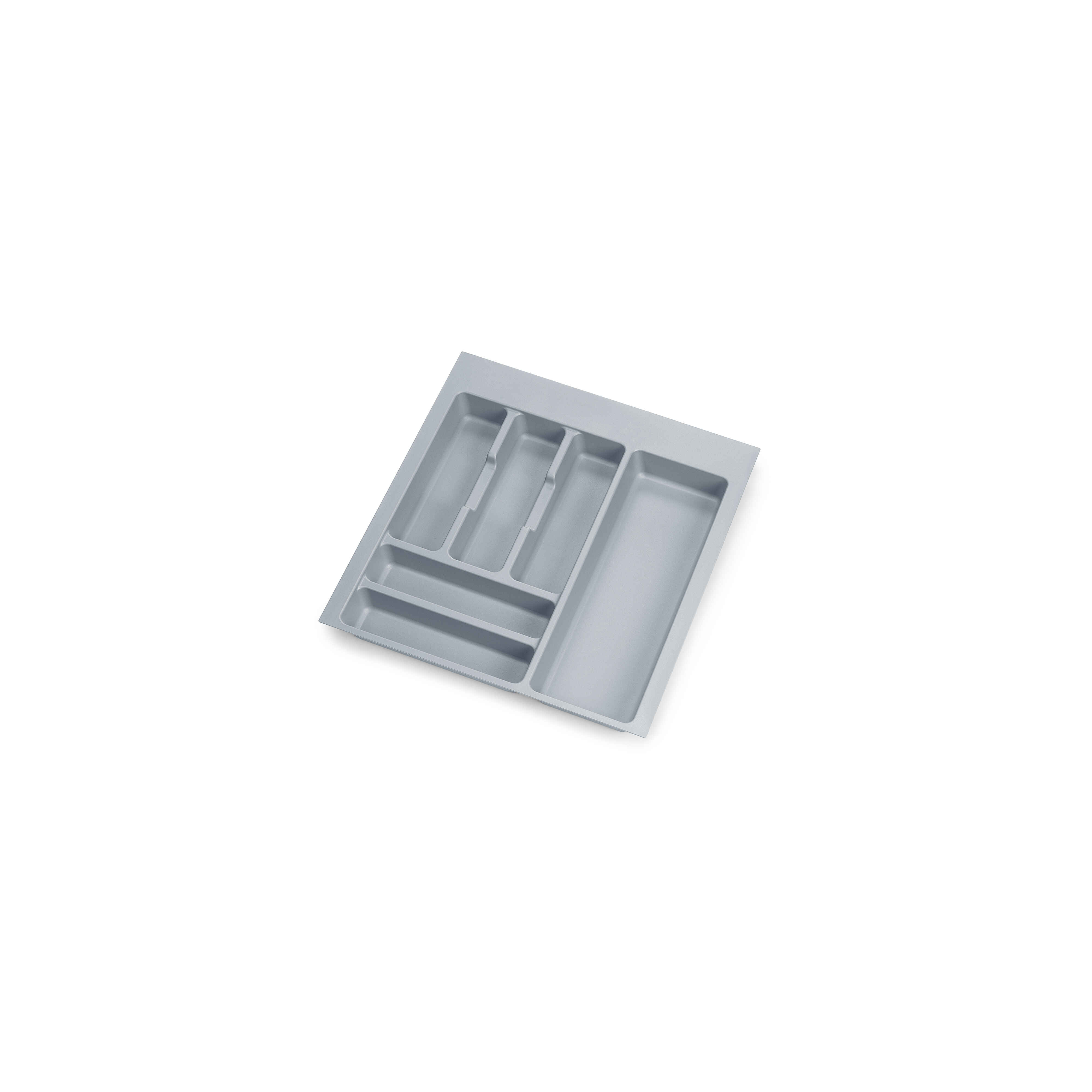Cubertero Optima para cajón Universal, 500, Plástico gris, Plástico