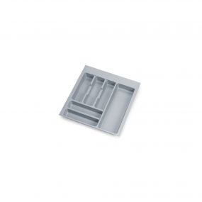 Cubertero Optima para cajón Universal, 500, Plástico gris, Plástico