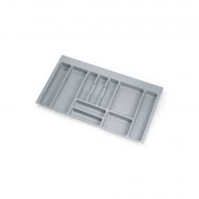 Cubertero Optima para cajón Universal, 900, Plástico gris, Plástico
