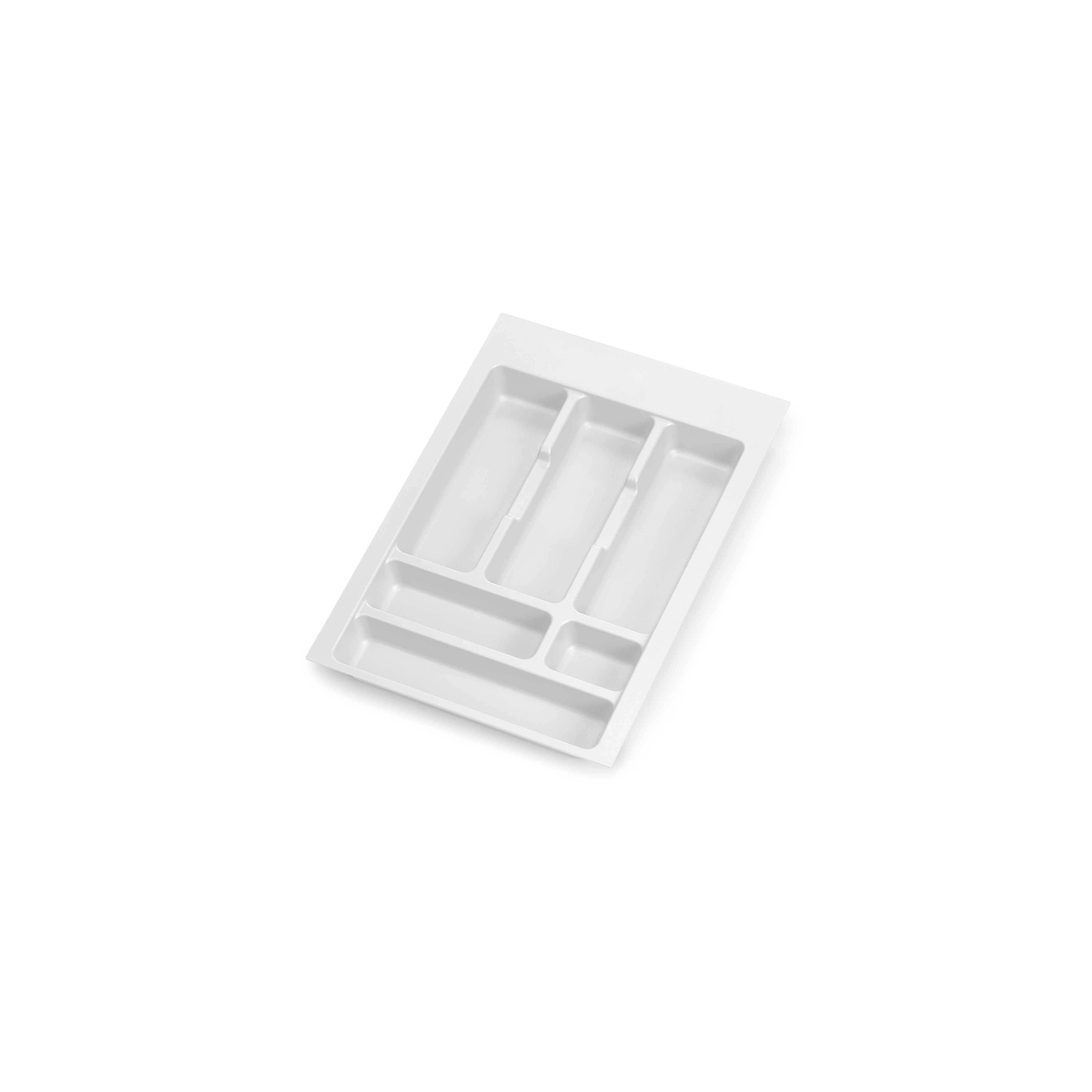 Cubertero Optima Vertex/Concept 500mm (Tablero 16mm), 400, Plástico blanco, Plástico
