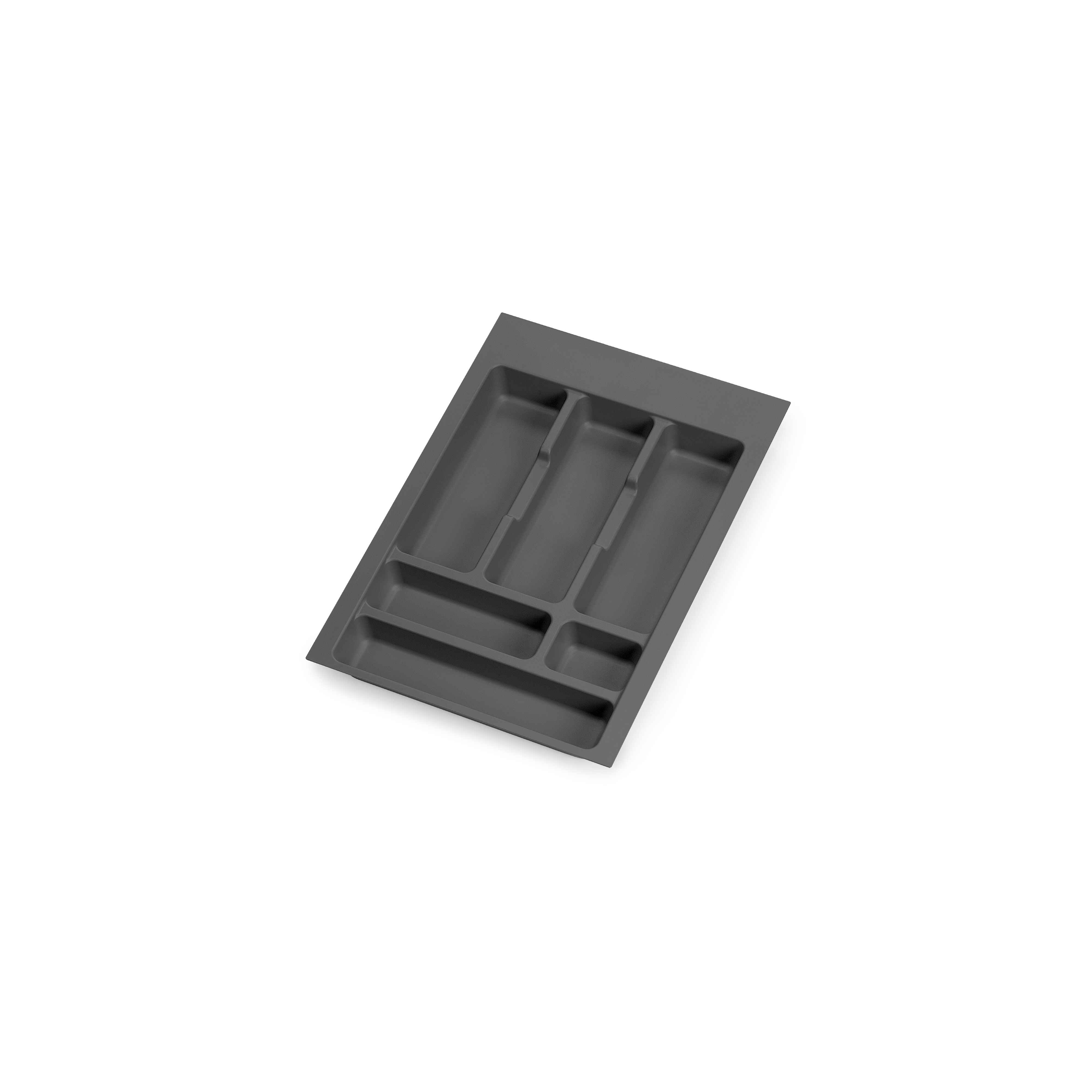 Cubertero Optima Vertex/Concept 500mm (Tablero 16mm), 400, Plástico gris antracita, Plástico