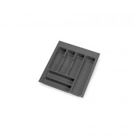 Cubertero Optima Vertex/Concept 500mm (Tablero 16mm), 450, Plástico gris antracita, Plástico