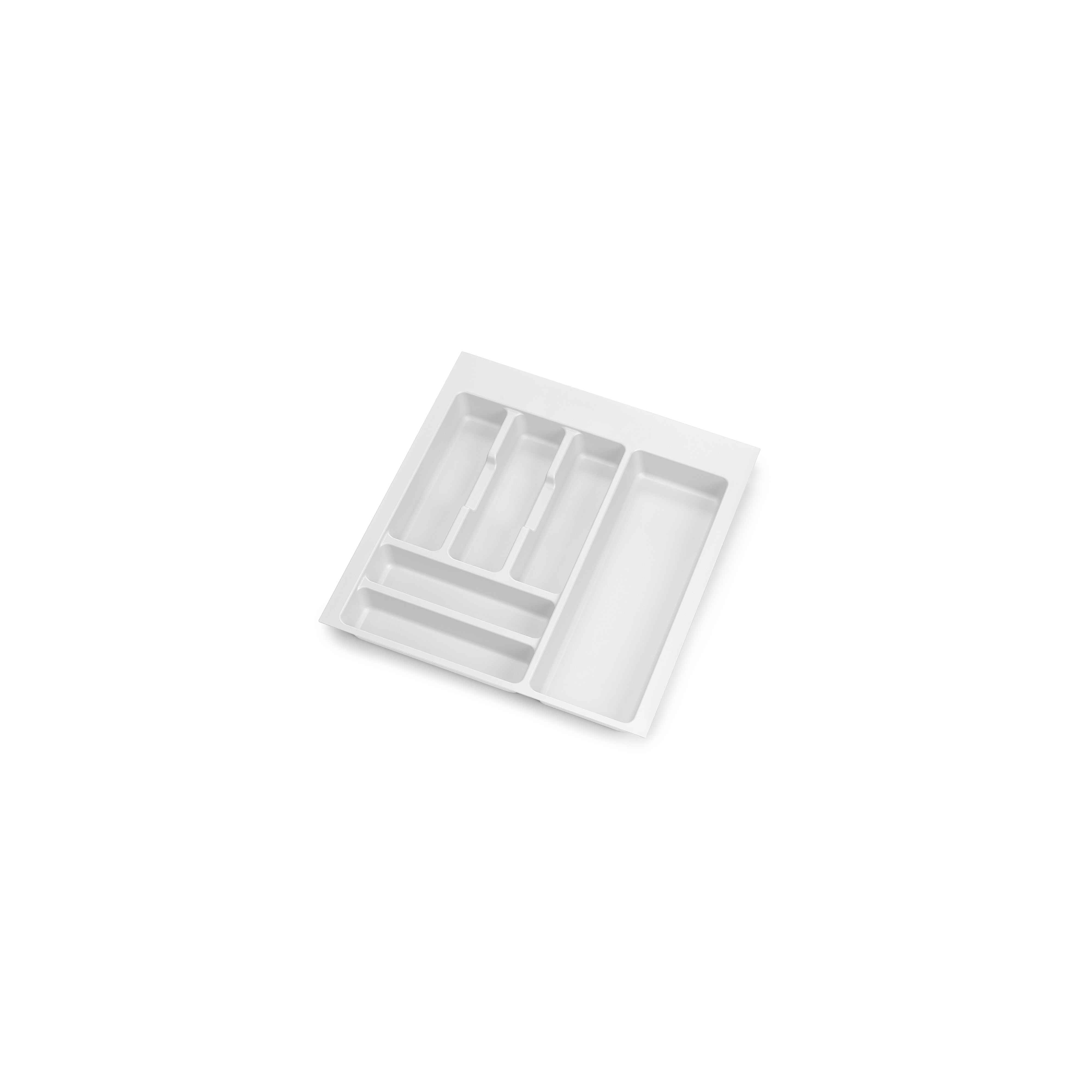 Cubertero Optima Vertex/Concept 500mm (Tablero 16mm), 500, Plástico blanco, Plástico