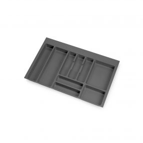 Cubertero Optima Vertex/Concept 500mm (Tablero 16mm), 800, Plástico gris antracita, Plástico