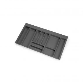 Cubertero Optima Vertex/Concept 500mm (Tablero 16mm), 900, Plástico gris antracita, Plástico