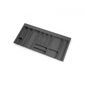 Cubertero Optima Vertex/Concept 500mm (Tablero 16mm), 1.000, Plástico gris antracita, Plástico