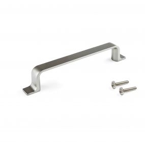 Tirador para mueble Kobe, 96, Níquel satinado, Zamak