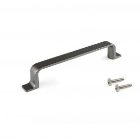 Tirador para mueble Kobe, 96, Titanio, Zamak