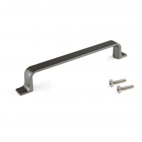 Tirador para mueble Kobe, 128, Titanio, Zamak