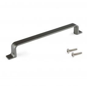 Tirador para mueble Kobe, 160, Titanio, Zamak