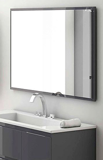 Espejo de Baño Mod. Bisel Madera 60/120 cm