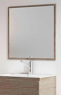 Espejo de Baño Mod. Bisel Madera 70/120 cm