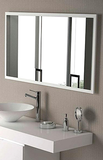 Espejo de Baño Mod. Bisel Madera 60/140 cm