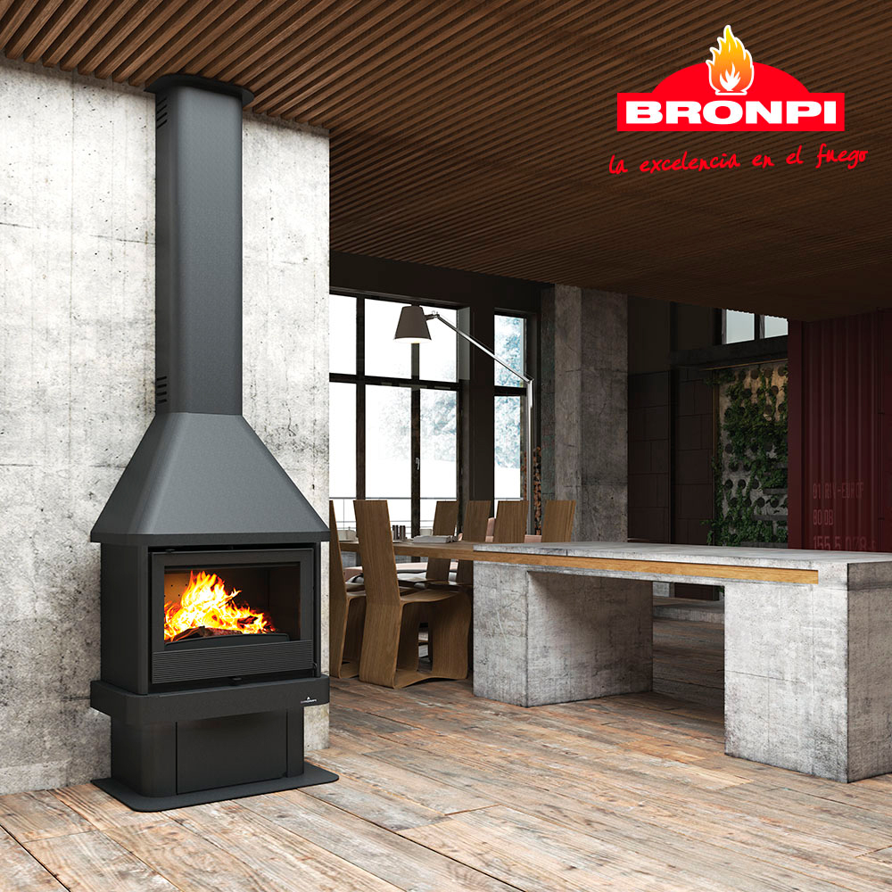 Estufa de Leña Chimenea Lisboa (Bronpi)
