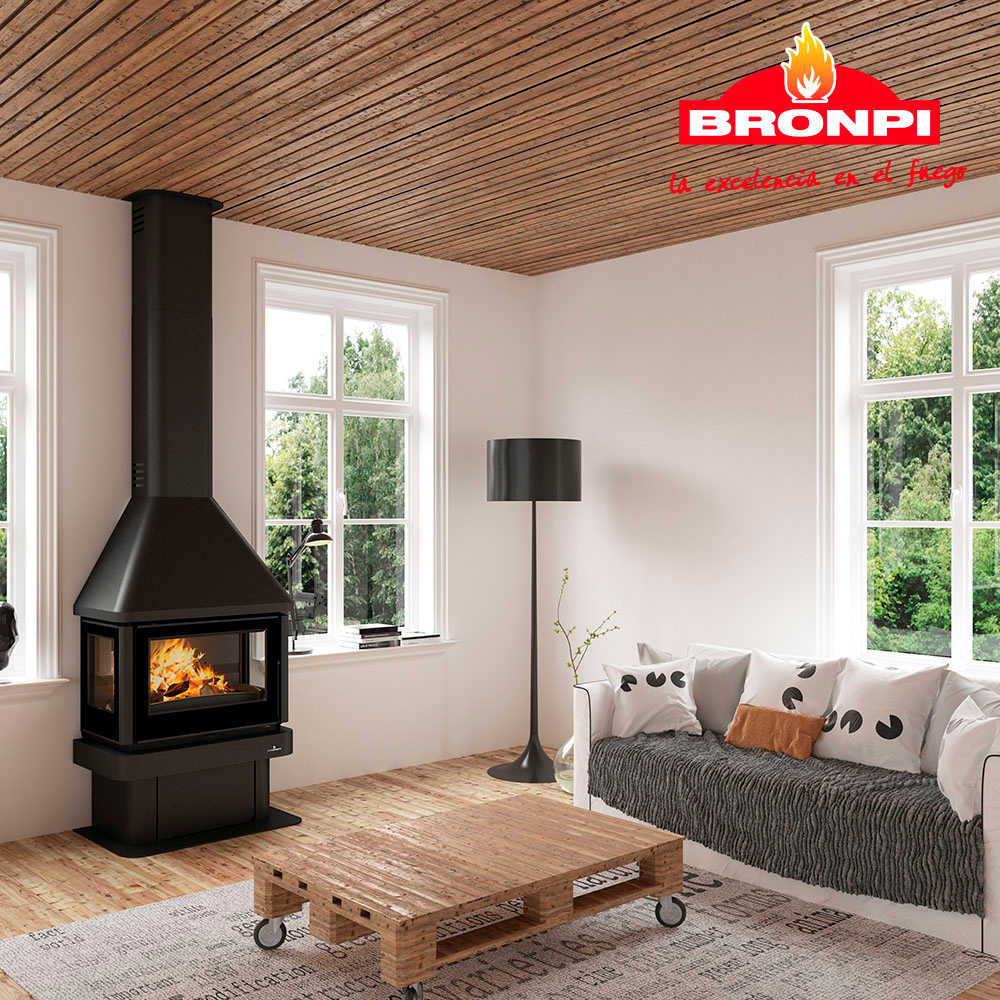 Estufa de Leña Chimenea Lisboa-3C (Bronpi)