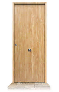 Puerta Galvanizada 1150 / 1110 Roble Saga 100