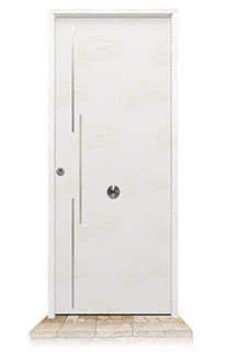 Puerta Galvanizada Acacia FM / 1110 Blanca Saga 100