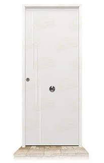 Puerta Galvanizada Camelia / 1110 Blanca Saga 100