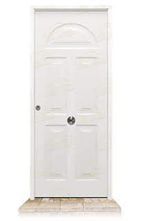 Puerta Galvanizada Coral / 1110 Blanca Saga 100