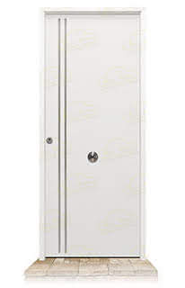 Puerta Galvanizada Iris FM / 1110 Blanca Saga 100