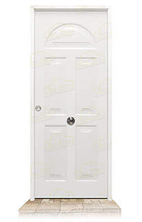 Puerta Galvanizada Coral LM Blanca Saga M-100