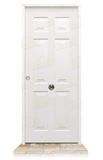 Puerta Galvanizada Yedra LM Blanca Saga M-100