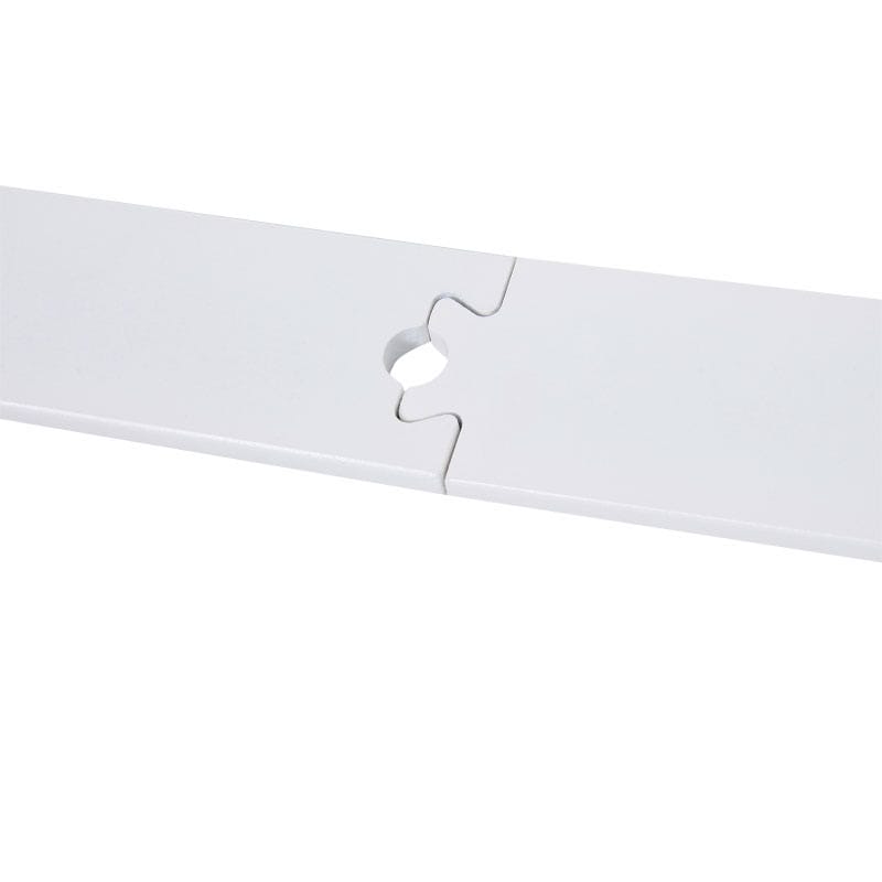 183 cm Herraje para Puerta Corredera Kit de Accesorios para Puerta Corrediza de Madera con Guía de Suelo Riel de Acero al Carbono Blanco