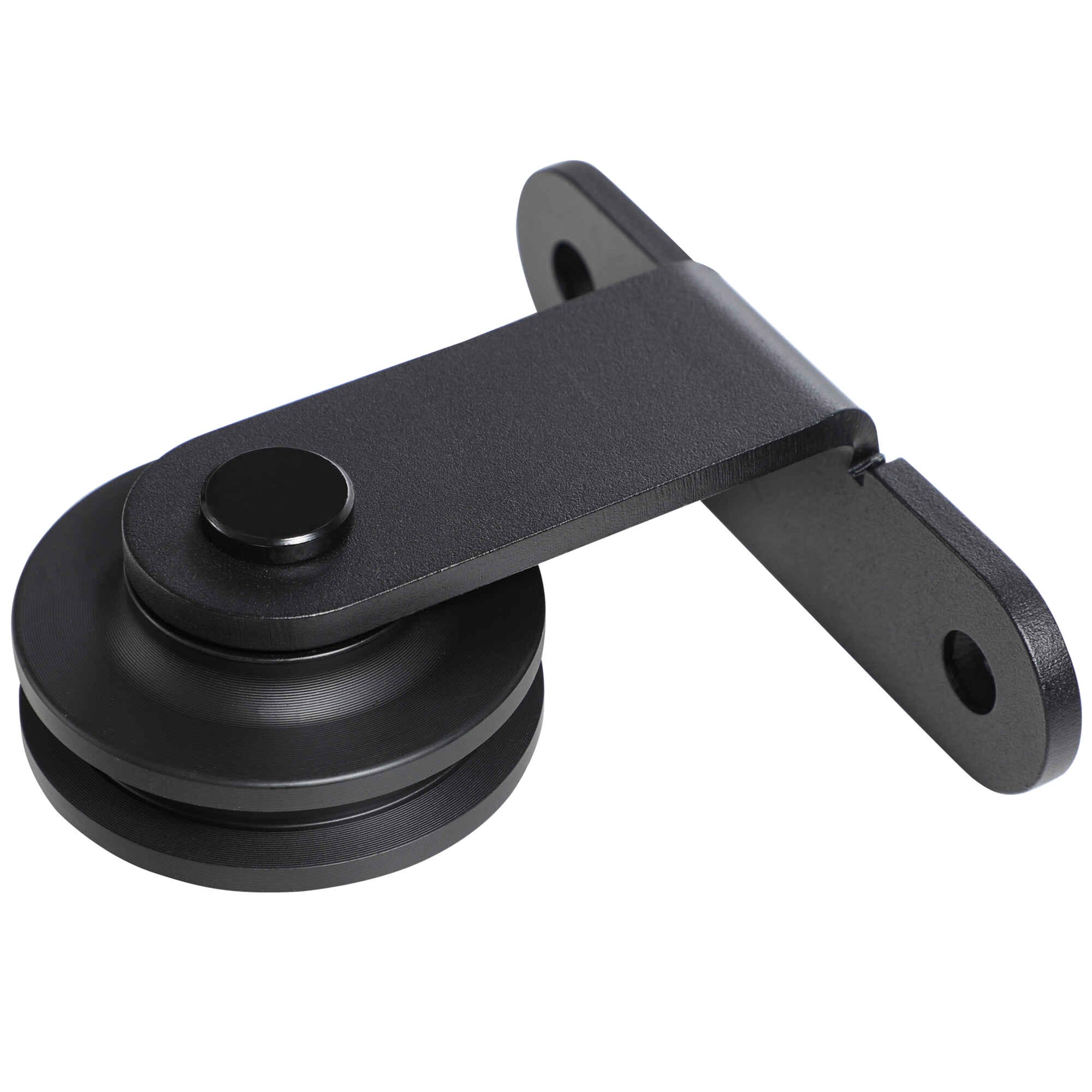 Herrajes para Puertas Correderas 200 cm, Kit de Accesorios / Guías para Puerta Corredera con 2 Rieles de Acero al Carbono, Guía de Suelo, 2 Topes, Dispositivo Antideslizante, para Garaje Armario Negro
