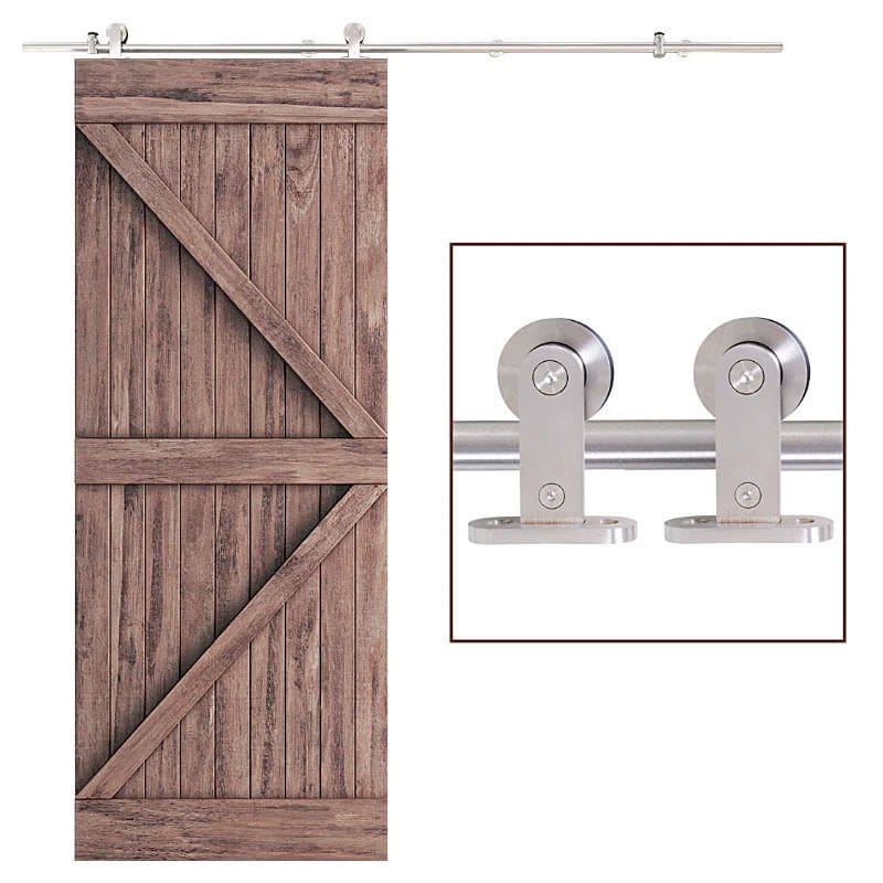 Kit Instalacion Puerta Corredera Madera Puertas Corredizas Riel Acero Inoxidable